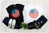 Plus Minus Co Happy 4th Of July | Independence Day | Circle American Flag, Fourth Of July Shirt,Patriotic Shirt,Independence Day Shirts,Patriotic Family, view 3