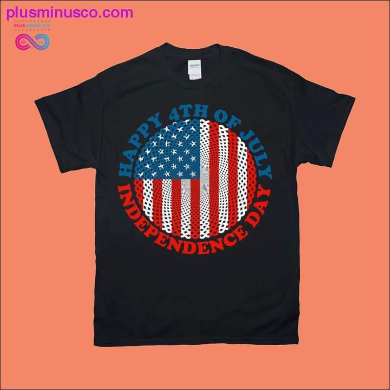 Plus Minus Co Happy 4th of July | Independence Day | Circle American Flag
