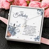 Plus Minus Co Happy Birthday Necklace for Daughter, Daughter Gift, view 2