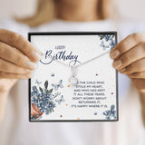 Plus Minus Co Happy Birthday Necklace for Daughter, Daughter Gift, view 6