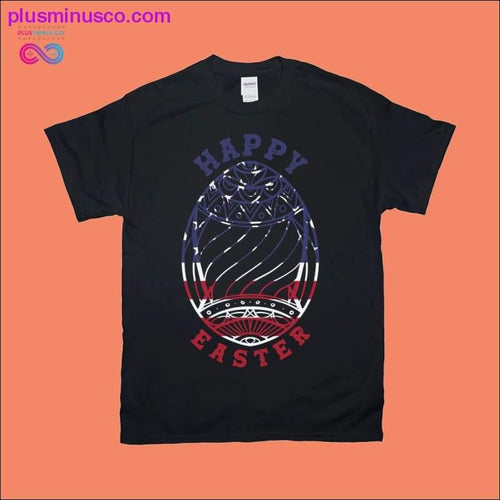 Plus Minus Co Happy Easter Egg | American Flag T-Shirts