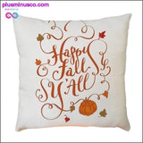 Plus Minus Co Happy Fall Y'all Pattern Pillowcases Cojines Pillow Case, view 4