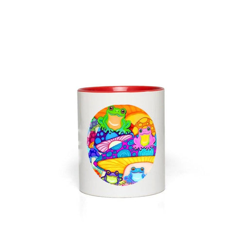 Plus Minus Co Happy Frog Accent Mugs