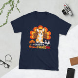Plus Minus Co Happy hallothanksmas Unisex T-Shirt, view 2