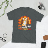 Plus Minus Co Happy hallothanksmas Unisex T-Shirt, view 3