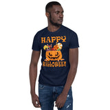 Plus Minus Co Happy Halooween Hello Pumpkin Unisex T-Shirt, view 2