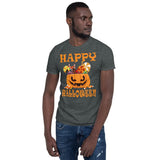 Plus Minus Co Happy Halooween Hello Pumpkin Unisex T-Shirt, view 3