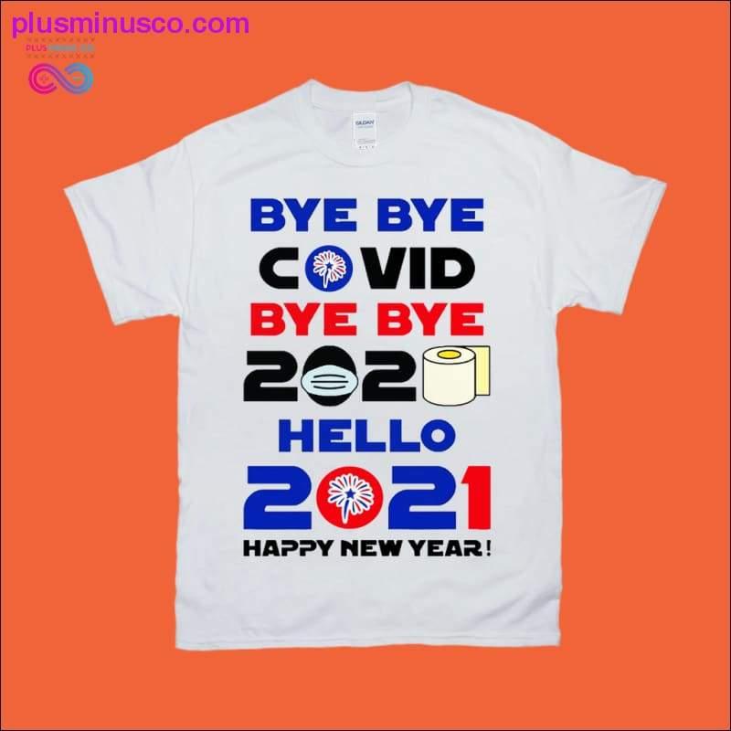Plus Minus Co Happy New Year 2021 Fitted Scoop T-Shirts