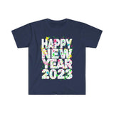 Plus Minus Co Happy New Year 2023 Shirt, Happy New Year 2023 tee, Family Gift, New Year party Shirt, 2023 Shirts, New Years Eve tee, Finally New year, view 3