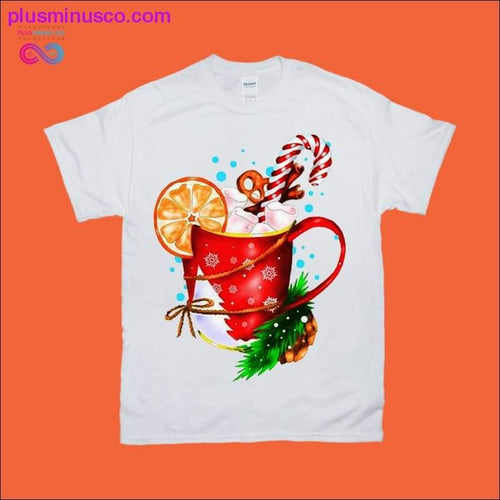 Plus Minus Co Happy Time Holiday New Year Merry Christmas Print T-Shirts