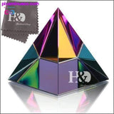 Plus Minus Co HD 2'' Egyptian Crystal Pyramid Home Decor Energy Healing, view 2