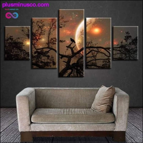 Plus Minus Co HD Printed Abstract Pictures Decor Living Room Wall Home 5