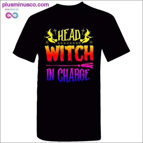 Plus Minus Co Head Witch In Charge T-Shirts