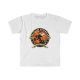 Plus Minus Co Headless Horseman T-Shirts, Patch 1820 Shirt, Sleepy Hollow T-Shirt, Pumpkin Head Shirt, Unisex Family Unisex Softstyle T-Shirt, view 3