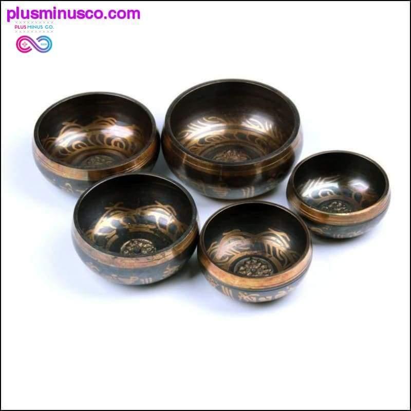 Plus Minus Co Healing Crystal Tibetan Yoga Singing Bowl Meditation Set for