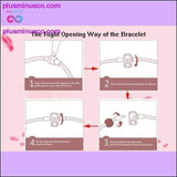 Plus Minus Co Heart & Key Pendant Rose Gold Color Fine Bracelets & Bangles, view 6