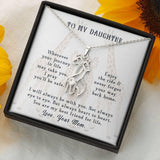 Plus Minus Co To my daughter, Giraffe necklace, Gift from mom, Birthday, view 3