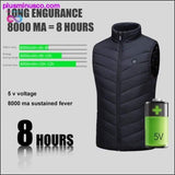 Plus Minus Co Heating Vest Washable Usb Charging Heating Warm Vest Control, view 2