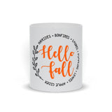 Plus Minus Co Hello Fall Coffee Mug, Autumn Mug, Unique Coffee Mug, Seasonal Mug, Gift For Sister, Gift For Her, Hello Fall Mug, Best, Fall Decor, view 5