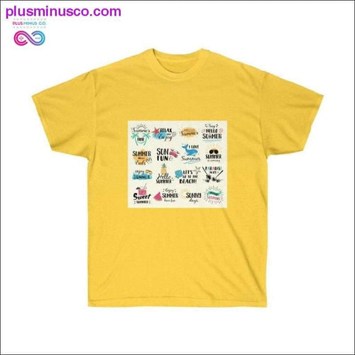Plus Minus Co Hello Summer Unisex Ultra Cotton Tee