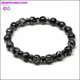 Plus Minus Co Hematite Beaded and Tiger Eye Stone Natural Stone Bracelet -, view 3