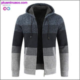 Plus Minus Co Hemiks 2020 Men's Causal Jacket Winter Hooded Weatshirts, view 3