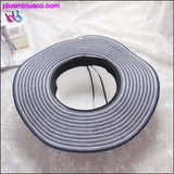 Plus Minus Co Black White Striped Bowknot Summer Sun Hat Beautiful Women, view 5