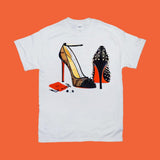 Plus Minus Co High Heel Shoes | Orange | T-Shirts, view 2