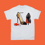 Plus Minus Co High Heel Shoes | Orange | T-Shirts, view 2