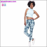 Plus Minus Co High Quality Blizzard Marijuana Leaf Leggings, view 3