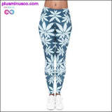 Plus Minus Co High Quality Blizzard Marijuana Leaf Leggings, view 6