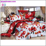 Plus Minus Co High Quality Christmas themed Cotton Bedclothes set (4pc) at, view 2