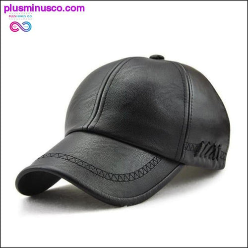Plus Minus Co High Quality Fashionable Baseball Leather Cap Snapback for fit and rugged design