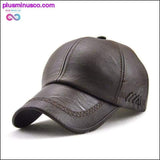 Plus Minus Co High Quality Fashionable Baseball Leather Cap Snapback for fit and rugged design, view 3