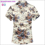 Plus Minus Co High quality silk cotton men's shirt summer fashion, view 2