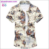 Plus Minus Co High quality silk cotton men's shirt summer fashion, view 6
