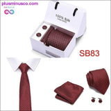 Plus Minus Co High Quality Silk Ties for Men 145cm Long Fashion Red, view 4