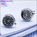 Plus Minus Co High Quality Unisex Watch Cufflinks with Rhinestone, view 3