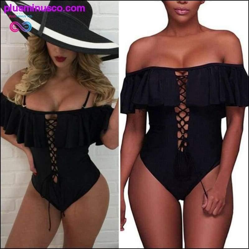Plus Minus Co High Waist one piece 1 Swimsuit 2019 Sexy Bikinis Women