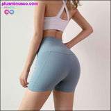 Plus Minus Co High Waist Sexy Push-up workout Running Yoga Shorts at, view 3