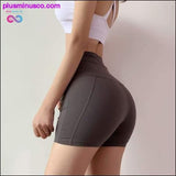 Plus Minus Co High Waist Sexy Push-up workout Running Yoga Shorts at, view 5