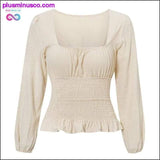 Plus Minus Co High Waist Twist Chic Crop Top Blouse wit Plus Sizes, view 2