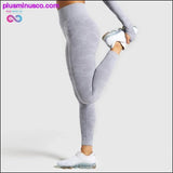 Plus Minus Co High Waist Workout Gym Yoga Pants Sport Legging, view 5