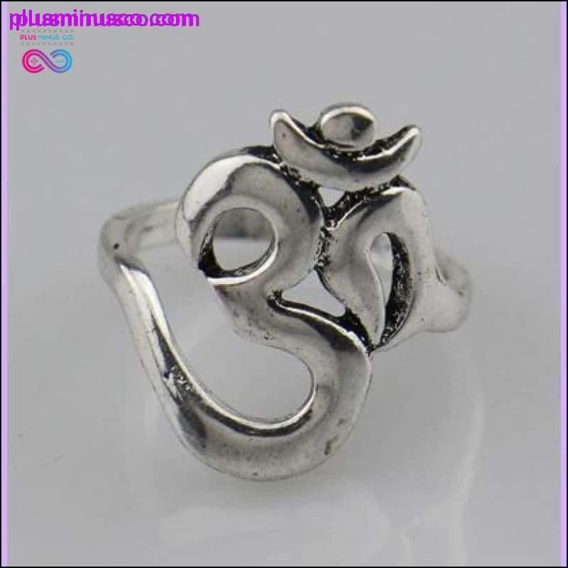 Plus Minus Co Hindu Jewelry,OHM Hindu Buddhist AUM OM Ring Hinduism unisex