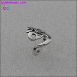 Plus Minus Co Hindu Jewelry,OHM Hindu Buddhist AUM OM Ring Hinduism unisex, view 4