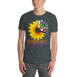 Plus Minus Co hispanic hertiage month, proud of hispanic roots T-shirt, view 3