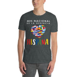 Plus Minus Co hispanic hertiage month, proud of hispanic roots T-shirt, view 3