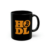 Plus Minus Co HODL Bitcoin Black Mug (11oz, 15oz), view 5