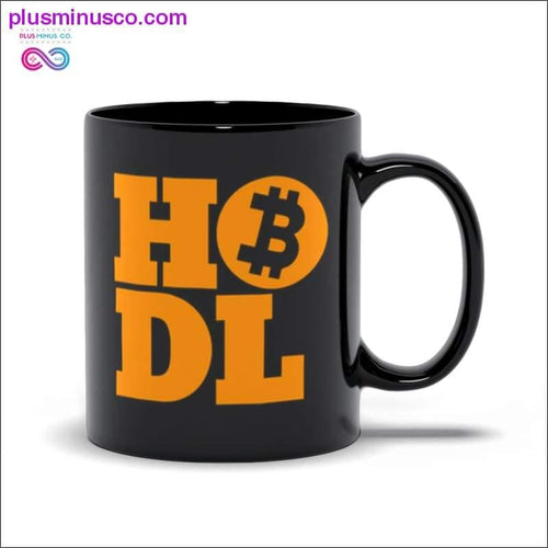 Plus Minus Co HODL | Bitcoin Black Mugs, Bitcoin Mug, Crypto HODLER Mug, Gift for Crypto Trader, Gift for Crypto Investor