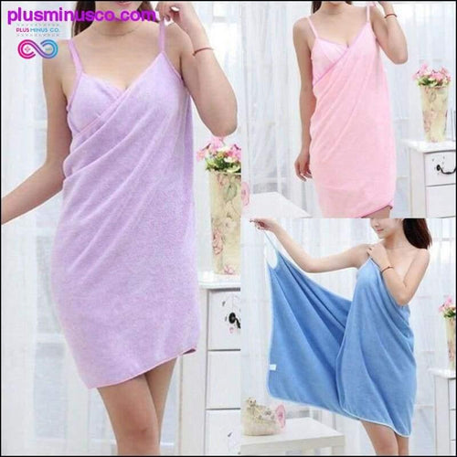 Plus Minus Co Home Textile Wearable Towel Dress for Women at